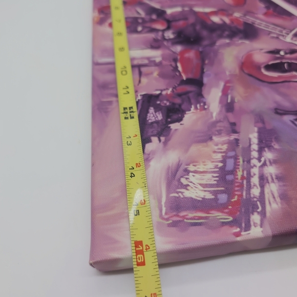 Deadpool Canvas Art in Purple and Red 16 X 12 - Picture 3 of 4